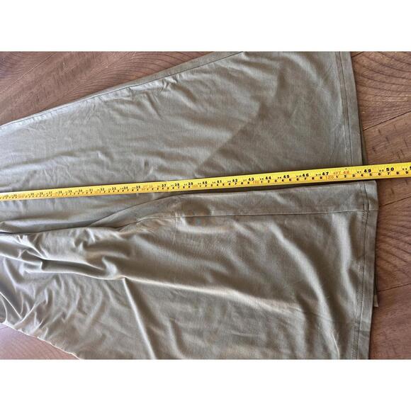 NWT Quince Tencel Jersey Wide Leg Jumpsuit Cropped Sage Green Women’s Medium - Picture 10 of 15